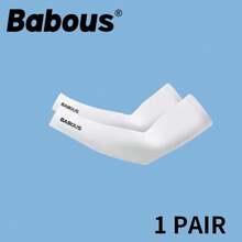 Babous 压缩袖套 - 弹性护臂，带缓冲支撑，防滑握把，适合高尔夫、骑行、跑步 - 吸湿排汗健身护臂（可机洗） - 男士和女士运动袖套、运动服、