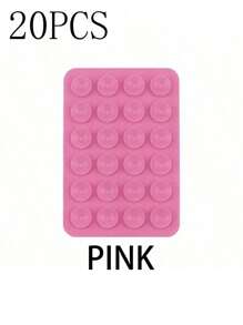 3/5Pcs Multi-Purpose Square Silicone Suction Cup Mobile Phone Holder, 24-Hole Suction Cup With Strong Adhesiveness, 1/10/20/30/40/50/60Pcs,Suitable For Various Scenarios To Prevent Phone Falling, Used For Video, Vibration, And Self-Portrait Phone Accessories