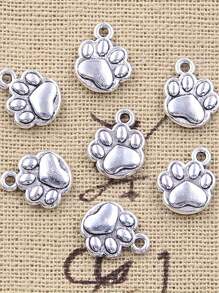 20pcs Antique Silvery Dog Paw Pendant Cute Animal D Pendant DIY Necklace Bracelet Accessories 12x10mm - Multicolor - View 7