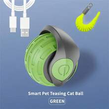 Juguetes inteligentes para gatos, bolas interactivas automáticas con movimiento eléctrico, recargables por USB, juguete de bola rebotando y moviéndose para mascotas
