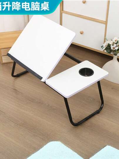 Adjustable Laptop Desk, Foldable Bedside Table, Portable Lap Bureau Dorm, Study, Office, om view 2