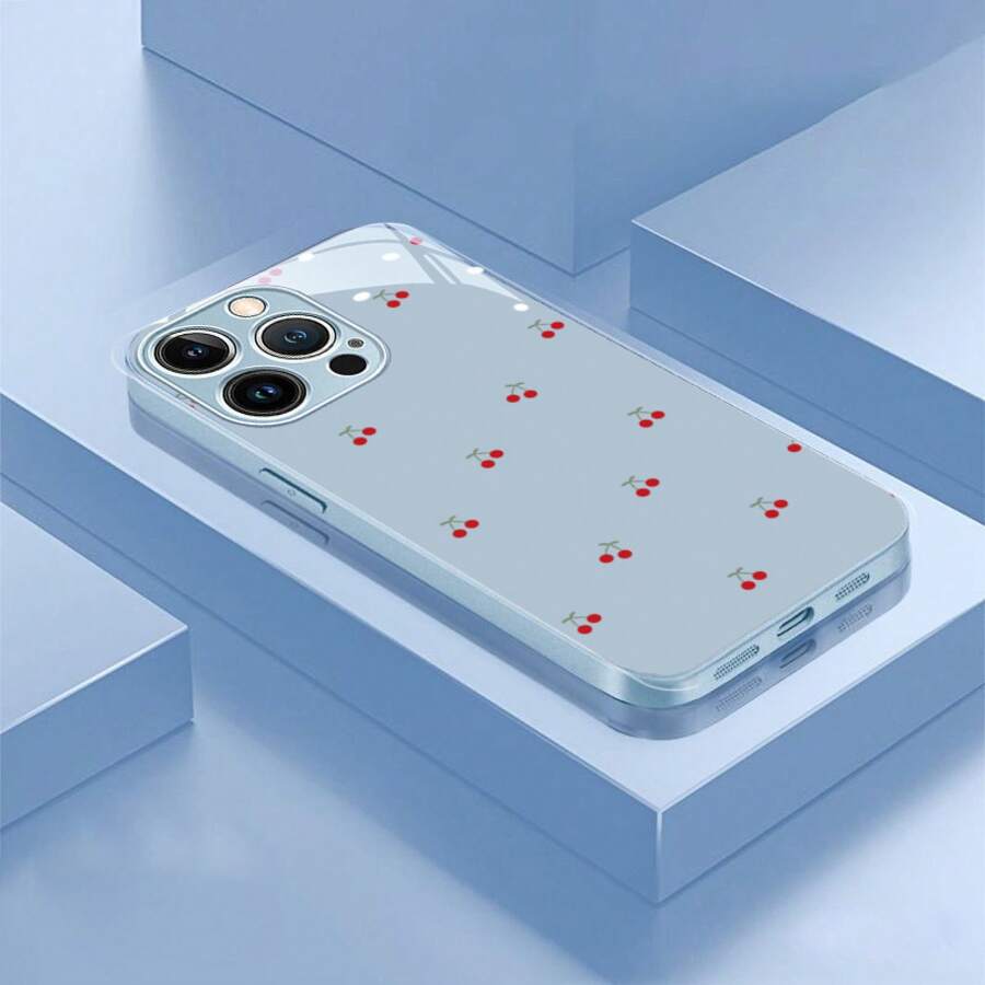 Creative Design Pattern Metal Paint Glass Phone Case, Fashionable Luxury With Lanyard Compatible For IPhone 16 15 14 13 12 Pro Max, The Perfect Gift For Family And Friends