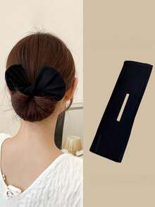 Slouchy Person's Magic Bow Knot Twist Hair Clip, New Adult Bun Hair Accessory, Flower Bud Hair Clip, Hair Styling Tool