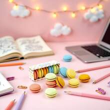 20 piezas/5 piezas/2 piezas Pequeños regalos navideños multicolor con aroma a macarrón, gomas de borrar con aroma a macarrón, adecuadas para la escuela, el hogar u oficina, útiles de escritura y corrección, gomas de borrar de lápiz estándar, empaque aleatorio, de vuelta a la escuela, temporada de graduación, pequeños regalos