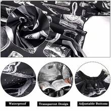 1PC Haircut Tool Pattern Capes Cutting Waterproof Non Sticky Hair Cloth Hairdressing Haircut Capeswith See-Through Window Cape - Multicolor - View 3