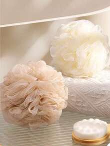 5pcs/3pcs/1pc Black Shower Puff, Bath Sponge, Loofah Scrubber, Exfoliating Shower Pouf, Loofah Shower Ball, Body Wash Scrubber, Exfoliating Bath Sponge For Men & Women - Multicolor - View 10