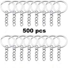 10-100pcs/Set 20mm Key Ring Open Jump Rings Connector Metal Split Rings For Keychain Pendant Jewelry Finding Making Charm Crafting Gift Souvenir School Car Accessories Cute Goth Y2k - Silver - View 24