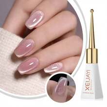 0.5oz Cat's Eye Gel Polish With 15ML Holographic Glitter Glitter Translucent Jelly Color Magnetic Polishing Salon DIY At Home - 裸色 - 查看 4