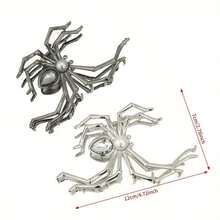 1pc Halloween Punk-Style Spider Trap With Faux Pearl And Rhinestone Decorations. Hair Claw In Y2K Style. Ponytail Clip For Halloween. - Multicolor - View 5