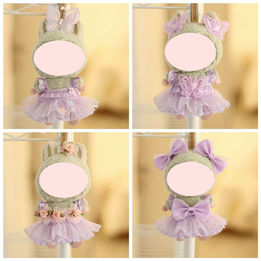 仅 1 件连衣裙（无娃娃），适合 17 厘米第一代/第二代/第三代娃娃服装派对装 - 彩色 - 查看 1