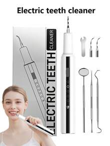 YTWO 1pc Ultrasonic Teeth Cleaner, Teeth Whitening, Electric Dental Scaler, Removes Tartar, Oral Cleaning, Recommended By Dental Experts, IPX6 Waterproof, Easily Removes Tartar, Plaque, Stains From Smoking/Coffee/Tooth Gaps, 5 Cleaning Modes (Gentle, Standard, Medium, Strong, Extra-Strong), Smart Power Distribution, Overcharge Protection, Cleans Teeth Gently, 3-Hour Full Charge, 90-Day Standby, 500mAh Large Battery - Multicolor - View 10