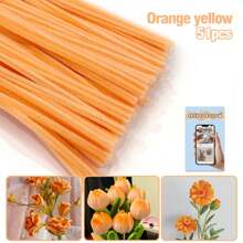 51 件/套超值装 DIY 管道清洁器散装带教程视频，适合花朵，60 种颜色加密雪尼尔茎，适合返校季节，30 厘米彩色管道清洁器工艺用品彩色雪尼尔茎，管道清洁器毛绒金属丝茎有线扭棒发带，价格实惠，质量好，漂亮，非常适合商务 Ganda Ng Kulay 质量好，颜色不一样 - 彩色 - 查看 44