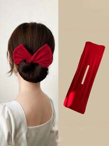 Slouchy Person's Magic Bow Knot Twist Hair Clip, New Adult Bun Hair Accessory, Flower Bud Hair Clip, Hair Styling Tool