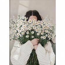 1 buc Pictură de artă portret Copertă Serie Temă Canvas Imprimare Modă Pop Artă de perete Postere Culori Mural Studio Decor Acasă Fără cadru