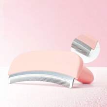 Stainless Steel Tooth Cat Detangling Brush Arched Head Anti Pet Grooming Tool Ergonomic Handle Pet Care Supplies