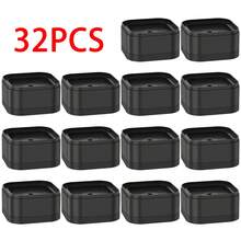 8-32 piezas de elevadores de muebles, resistentes, para camas, sillas y mesas, almohadillas de altura, protector de suelo antideslizante, elevadores de patas de muebles - Negro - Ver 10