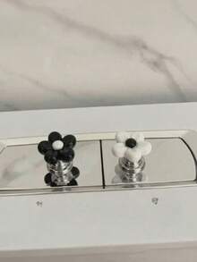 1/2 piezas Manija de descarga del inodoro con diseño floral y de dibujos animados, botón de descarga del inodoro con forma de flor, botón del tanque del inodoro, botón de presión del inodoro con forma de flor, herramienta de presión del botón de descarga del inodoro, tiradores de gabinete de cajón con diseño de flor creativo - Fácil de presionar, accesorio de baño elegante y con estilo, apto para diseño de uñas largas - Multicolor - Ver 3