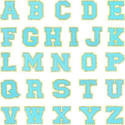 Letter Patches For Clothing A-Z Chenille Iron On Appliques