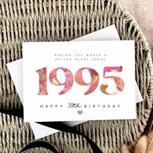 30. Geburtstagskarte, Karte für sie, 30. Geburtstagskarte für Tochter, Enkelin, Nichte, Schwester, Patentochter, Freundin