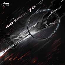 LI-NING AXFORCE 70 (4U) Series Badminton Racquet – Offensive-Oriented Single Racquet, Carbon Fiber, Weight 80-85 Grams, Model AYPT277