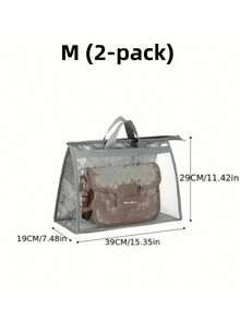 1pc Transparent Large Capacity Portable Storage Bag - High Quality Dust-Proof Hanging Bag, Saves Closet Space, Convenient For Storage And Organization, Each Bag Is Easy To Carry, Minimalist Transparent Handheld Storage Bag, Dust-Proof And Moisture-Proof Storage Bag, Multi-Functional Wardrobe Bag - Grey - View 15
