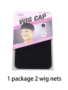 12PCS Black Wig Caps For Women And Men, Stretchy Nylon Stocking Caps With Closed End Mesh, Breathable & Secure Fit