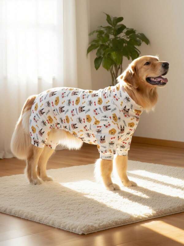 Dog Pajama, Dog Recovery Suit, Dog Costume, Dog Jumpers, Dog StuffUltra, Dog Outfits, Dog Clothes, Dog Accessories, Puppy Pajama, Puppy Clothes, Puppy Accessories, Puppy Outfits, PJ For Small Medium And Large Dog Breeds, Soft And Stretchable, All Over Print-Cool Sunglasses Dog, S-6XL