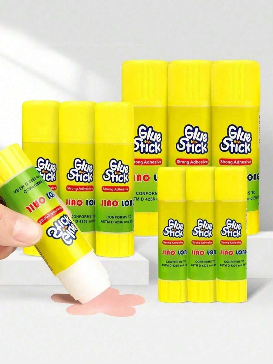 1 件卡通 PVA 固体胶，办公用品学生 DIY 工艺白色固体胶棒，学生文具（款式随机）