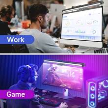 RGB Screen Light, Touch Dimmable Computer Lamp Strip, LED Screen Hanging Lamp, Gaming/Office Eye-Care Monitor Light With USB, Magnetic Attachment, RGB Backlight For Desktop Computer/Laptop/Display/Desk/Computer Desk/Live Streaming/ESports Gaming - Monitor Screen Light - View 8