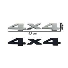 Metal Emblem 3D Split 4X4 Four-Wheel Drive Sticker Suitable For Cars, Trucks, Motorcycles, SUVs, Engine Covers, Trunk Fenders, Side Doors, Body Decoration Stickers Accessories