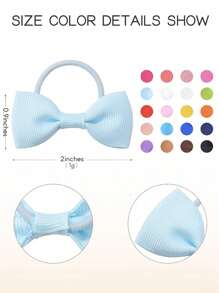 20 件装 女童 2 英寸发带 迷你精品弹力发带 橡胶发带 发带 女童配饰