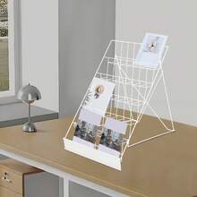 Futchoy Wire Countertop Rack, Book Display Rack, Comic Book Display Rack - White - View 7
