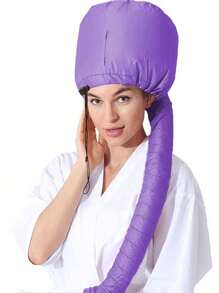 Soft Tube Hair Dryer Cap, Accelerates Complete Hair Drying, Non-Damaging, Easy To Use, Suitable For All Hair Types - Purple - View 11