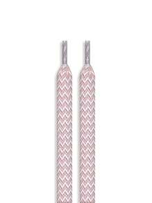 2pcs Colorful Woven Shoelaces - Fashionable Wide Design, Matching, Enhances Shoe Personalized