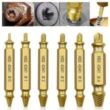 Bringing You Good Luck And Wealth, 1 Set/6 Damaged S Screw Extractor Kits With Box, HSS Screw Extractor, Manual Accessories - Golden - View 1