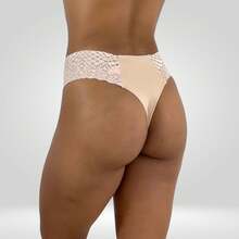 Kit 3 Calcinha Renda Fio Duplo Cores Variadas Poliamida Feminina  Confortável M G GG