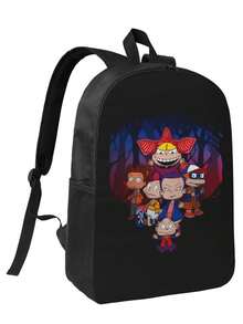 Stranger Rugs Backpack For School Travel Backpack Men Women School Computer Bookbag Cartoon Anime Manga College Student Daypack Bag - màu đen - Xem 2