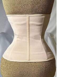 AIBOYING 1pc Women's Activewear Waist Trainer, Black Shaping Waist Belt, Waist & Hip Trainer Compression Band, Postpartum Shapewear Waist Cincher, Simple & Minimalist, Mesh Panel Gym Accessories For Belly Slimming Girdles, Lumbar Girdles For Belly Slimming Corset - 黑色 - 查看 11
