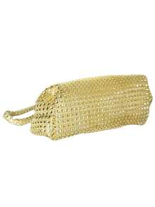 Bolso elegante y de moda decorado con rhinestones - Dorado - Ver 4