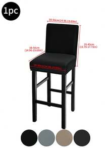 1 cái/2 cái/4 cái/6 cái/30 cái Vỏ bọc ghế bằng lụa sữa kaki chống thấm nước, Thiết kế tối giản cổ điển, Vỏ bọc chống bụi co giãn cho ghế khách sạn, nhà hàng, phòng khách, Có sẵn màu đen, xám nhạt, xám sao băng - Nhiều màu - Xem 3