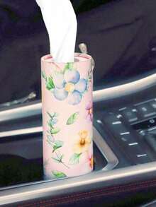 High Quality Car Tissues/Household Tissues, Car Tissue Storage Tube, Cylindrical Shape, Exquisite Floral Pattern Design! Inhaling Towels Is Essential For Both Family And Travel! Creative Car Tissue Supplier, 50 Sheets Per Pack, Suitable For Outdoor Picnics, Home Bedrooms, Bathrooms, Offices, Restaurants, Cleaning Agents, Party Accessories. Halloween/Christmas Tissues