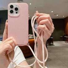 1 件简约粉色和白色绳 IMD 闪光手机壳,低调奢华粉色全身保护防震防摔厚 TPU 手机壳,兼容 Apple/Redmi/Infinix/Vivo 防水防摔防刮 - 粉色 - 查看 7