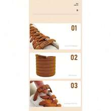 Adjustable No-Tie Sports Laces - Set Of 2 Polyester Elastic Shoelaces (39.37") - Includes Buckles For Secure Fit - 黑色 - 查看 6