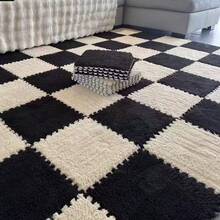 4 piezas Alfombra de mesita de noche, Alfombrilla de piso de espuma suave entrelazada, Alfombrilla lavable y cortable, Alfombrilla de ventana flotante, Tatami, Alfombrilla de rompecabezas, Alfombra suave, Alfombra suave grande, Alfombrilla cuadrada pequeña, Alfombra de dormitorio, 12 X 12 pulgadas, Combinación multicolor - Multicolor - Ver 3