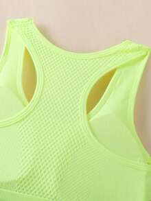 4 PCS  Casual Sports Bras For Women, Criss Cross Back Design Fitness Yoga Running Crop Tops - 彩色 - 查看 6