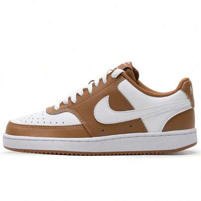 Nike Court Vision Low Next Nature 女鞋（DH3158-200，浅英国棕褐色/白色）