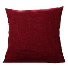 Ins Style Solid Color Pillow Case Set, Natural Linen Cotton, Machine Washable, No Dye, Suitable For Homestay/Cafe/Home Decor