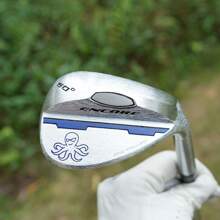 Golf Sand Wedge - CNC Milled Blue Octopus Design, High Spin Bunker Shots & Durable Forged Construction, Precision Control For Right-Handed Men, Steel Shaft, Conventional Flex