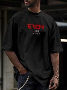 Oversized Streetwear T-Shirt JDM EVO 4 Lancer Evolution Tunada REF 7251 VEST NERD - Black - View 4