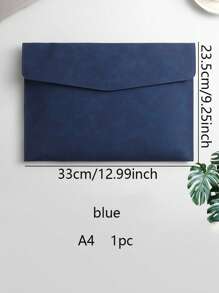 1pc A4/A5 2026 Planner PU Leather Waterproof File Folder, Document Organizer, File Envelope Set, Tablet Sleeve, With Magnetic Snap Closure, Suitable For Home, School, Office, Student Stationery (Brown, Black, Green, Gray, Blue)